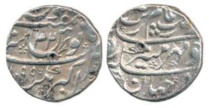 Aurangzeb, Silver Rupee, Akbarnagar Mint, AH 1099/32. Very Fine.