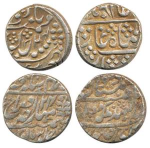 Silver Rupee (2), in the name of Shah Alam II; in the name of George VI. Very Fine and Abo