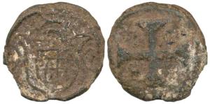 Diu, Tin 20 Bazarucos, 1801 (KM 47). Fine+.