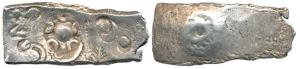 Punch-marked Coins, Shakya Series, Narhan Area, (c. 600-500 BC), Silver Double Karshapana,