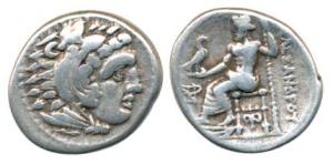 Kingdom of Macedonia, Alexander III, (336-323 BC), Silver Drachm 4.17 g, head of young Her
