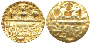 Sharabhpurias of Chhatisgarh, Prasannamatra (c. 6th century AD), Gold Repousse, Bracteate 