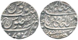 Mahadji Rao, Silver Rupee, in the name of Shah Alam II, AH 1176/4 (KM 16). Very Fine.