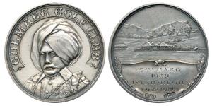 Gulmarg Golf Club, Silver Medal, bust of the ruler on obv.; rev. Gulmarg 1939, INTER REGTL