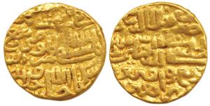 Muhammad bin Tughluq, Gold Tanka, 11.08g, Delhi Mint, AH 744, in the name of Caliph Mustak