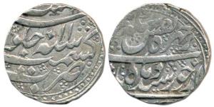 Taimur Shah, Silver Rupee, Kashmir Mint, RY 11 (KM 563). Fine+.