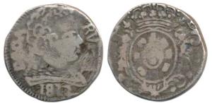 Goa, Joao, Silver Rupia, 1812, (KM 219). Fine.