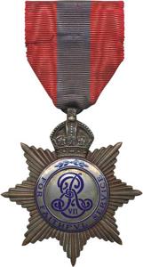 Imperial Service Order, Silver, Edward VII, seven-pointed star surmounted by a badge. Extr