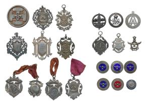 Flat Silver Medals, various subjects Athletics (10), Scouts (2), Mid-wife and Nurse (5), B
