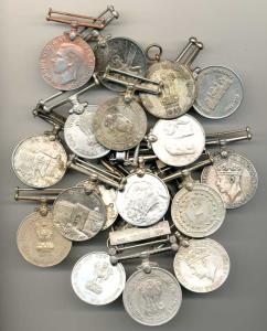 Military and Police Medals, Post Independence and 3 British India, Nickel, 17 different ty