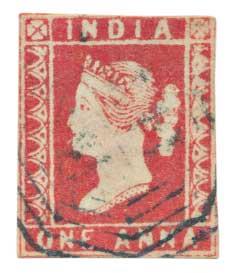 1854 1 a. Die I, A Stone, cut to shape, Very Rare “Substituted Transfer” Variety Ex. Sir E