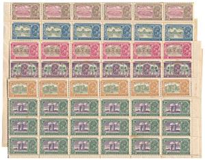 1931 Inauguration of New Delhi, Set of 6 Stamps, (SG 226 /31), in Sheet form of 142 stamps