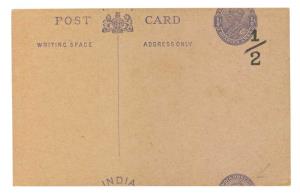 1922 KG V ¼ a. Violet-Grey with surcharge overprint ½ in Black, PV# PC26, Postal Stationer