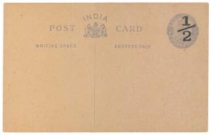 1922 Lot of 3 KG V ½ a. on ¼ a. Grey on Buff, PV# PC26, different settings of surcharge, M