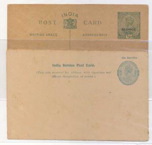 1916 PS Service PC, KG VI ¼ a. Ultramarine on White paper, PV# OPC10, Mint, Fine.