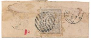 1898, 3 p. issue on Cover cancelled C/29 within bars Rare Cover.