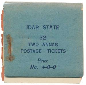 1944, Idar State Stamp Booklets, 1 a. Violet, SG 4, 32 Postage Stamps, Price Rs.2-0-0 / 2 