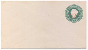 1884 QV Envelope, ½ a. Green on White Laid, K6 with “PUTTIALA STATE” overprint (Type A), (