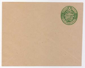 1944 Lot of 11 Hyderabad Envelopes, 1 a. 4p., Green on Brown wove, K10, Mint, Fine.