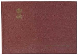 Special Presentation Folder, Seminar on Philately, Vigyanbhavan, New Delhi, 5 stamps cance