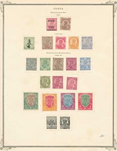 British India Collection 1855 – 1945, mounted on album pages, Good range of mounted mint, 