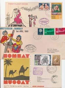 Lot of 11 different Post Independence First Flight Covers in pairs (22 Nos.), Fine.