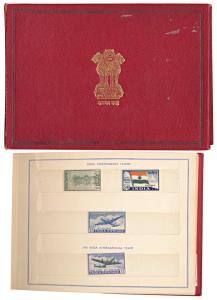 Presentation album in Red by Indian Post and Telegraph Department issued on the occasion o