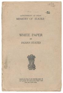1950 Revised edition of White Paper on Indian States by Government of India, Ministry of S