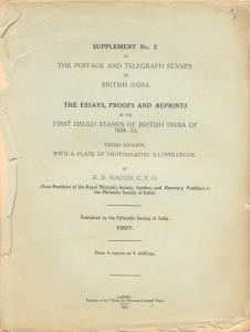 1927, The Essays, Proofs and Reprints of The First Issue Stamps of British India of 1854- 