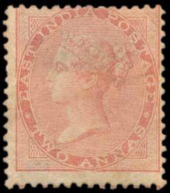 1856-64 EI QV 2 a. Dull Pink, SG 41, Yellowish to White Paper, No wmk., LH, Unused, Very S
