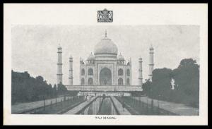 1947 Universal Postal Congress souvenir having Taj Mahal Photograph on front cover, with s