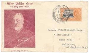 1935, Silver Jubilee Cover, FDC showing KG V Photograph, with Silver Jubilee 2 ½ a., SG 24