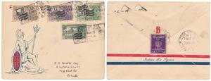 1935, Silver Jubilee, SG 240/43, Set of 4 Stamps, FD with Slogan “SUPPORT THE / JUBILEE FU