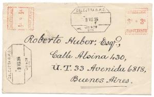 1936 Early Meter Franking on Post Card, Fine.