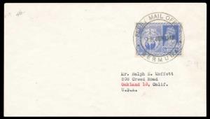 1948 India Used Bermuda, Victory, KG VI, 3 ½ a. Stamps tied by FLEET MAIL OFFICE / BERMUDA