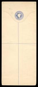 1894 PS Official Registered Envelope, QV 2a. Blue, On H. M. S. & On her Majesty's Service 