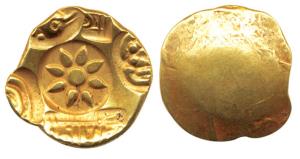 Yadavas of Devagiri, Ramachandra Deva (AD 1270-1311), Gold Padma Tanka, lotus or padma in 