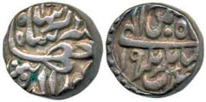 Jahangir, Silver Rupee, 11.3g, Jahangirnagar Mint, Month Bahman, RY 19. Very Fine+, Scarce