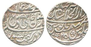 Shah Alam II, Silver Rupee, 11.25g, Dar-ul-Khilafat Shahjahanabad Mint, AH 1197/25, (KM 70