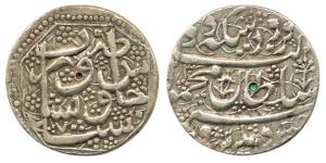 Mahmud Shah, 2nd Reign, Silver Rupee, Peshawar Mint, AH 1230/7, legend in Octagonal margin