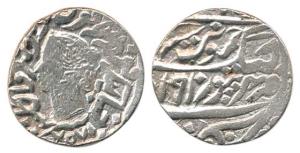 Jaswant Singh, Silver Rupee, in name of Queen Victoria with Queen’s bust to left on obv.; 