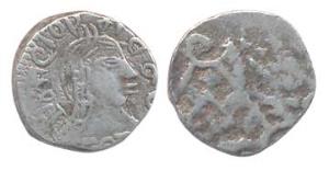 Goa, Maria and Pedro III, Silver ½ Pardao, 1781 (KM 181). About Very Fine, Rare.