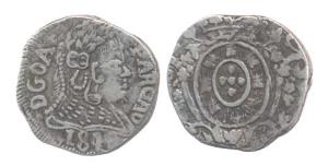 Goa, Joao, Silver Pardao, 184x (KM 221). About Extremely Fine, Very Rare.