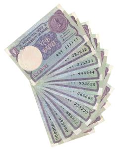 Rupee 1, 1985, signed S. Venkitaramanan, (Jhun 1.10.2A). Set of 10 fancy numbers, 111111 –
