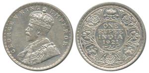 George V, Silver Rupee, 1921, Bombay Mint. Very Fine+, Scarce.