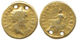 Roman Empire, Septimus Serverus, (193-211 AD), Gold Aureus, 3.75g, portrait of the Emperor