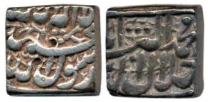 Akbar, Silver Rupee, 11.2g, Bang Mint, AH 1000. Very Fine.