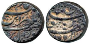 Jahangir, Silver Rupee, 11.3g, Burhanpur Mint, Dinpanah couplet. Fine+.