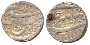 Jahangir, Silver Rupee, Ahmednagar Mint. About Very Fine.