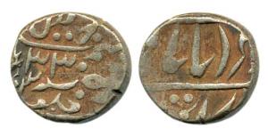 Madan Singh, Silver Rupee, in name of Queen Victoria, RY 33, (KM Y6.2). About Very Fine.